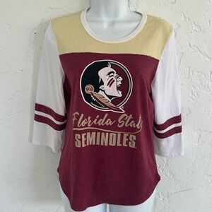 FSU 3/4 Sleeve Shirt Size M